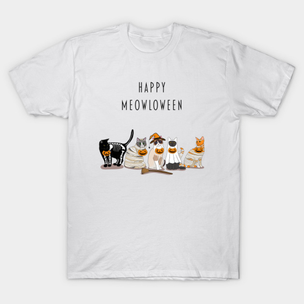 Happy Meowloween Cats Tshirt